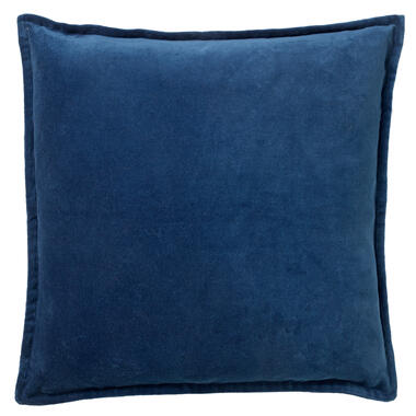 CAITH - Kussenhoes velvet 100% katoen 50x50 cm - Insignia Blue - donkerblauw product