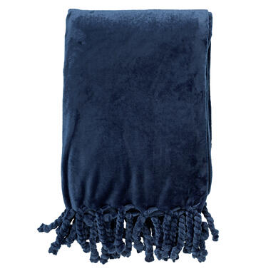 FLORIJN - Plaid fleece 150x200 cm - Insignia Blue - donkerblauw - superzacht - m product