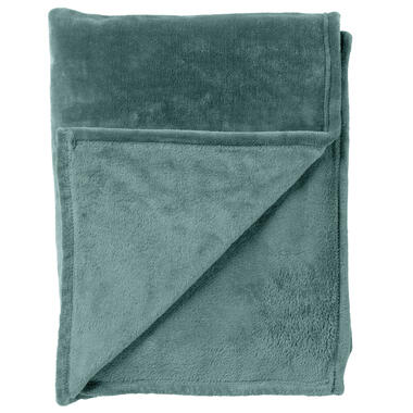 CHARLIE - Plaid flannel fleece XL - 200x220 cm - Sagebrush Green - groen product
