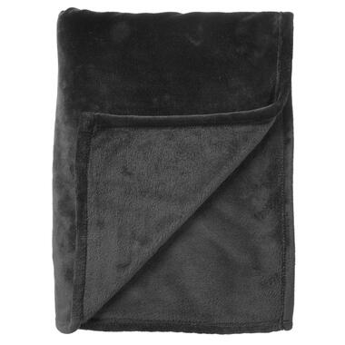 BILLY - Plaid flannel fleece 150x200 cm - Raven - zwart - superzacht product