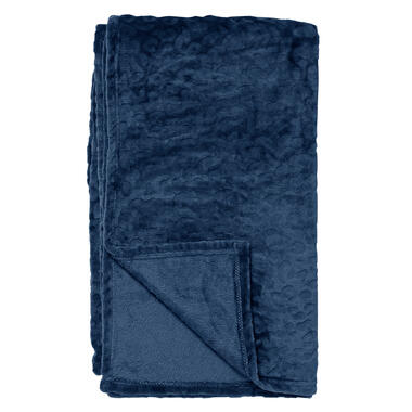 CHESTER - Plaid van fleece 150x200 cm Insignia Blue - blauw product