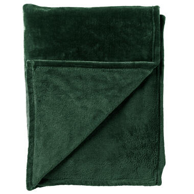 CHARLIE - Plaid flannel fleece XL - 200x220 cm - Mountain View - groen product