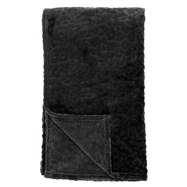 CHESTER - Plaid van fleece 150x200 cm Raven - zwart product