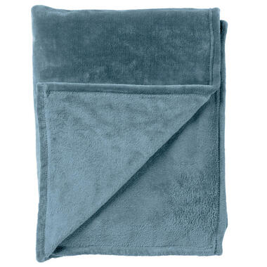BILLY - Plaid flannel fleece 150x200 cm - Provincial Blue - blauw - superzacht product