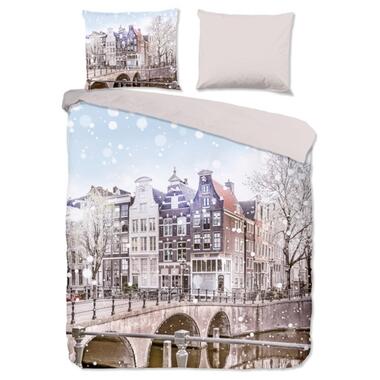 Good Morning Dekbedovertrek Flanel Amsterdam-Lits-jumeaux (240 x 200/220 cm) product