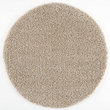 Loca Shaggy Rond Vloerkleed Beige Hoogpolig - 240 CM ROND product