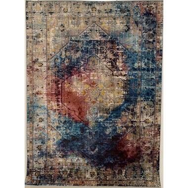 Picasso Heriz Vintage Vloerkleed Multi / Blauw Laagpolig - 240x290 CM product