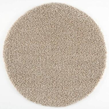 Loca Shaggy Rond Vloerkleed Beige Hoogpolig - 300 CM ROND product