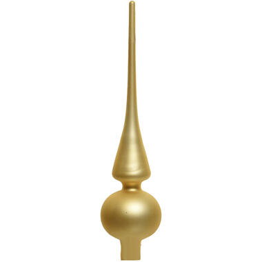 Decoris Piek - goudkleurig - mat - kerstboom topper - 26 cm product