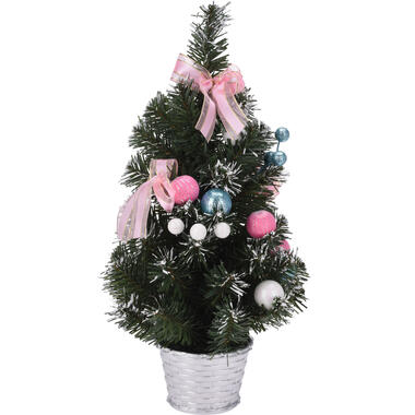 Kunstkerstboom - mini - inclusief versiering - kerstboom - 40 cm product