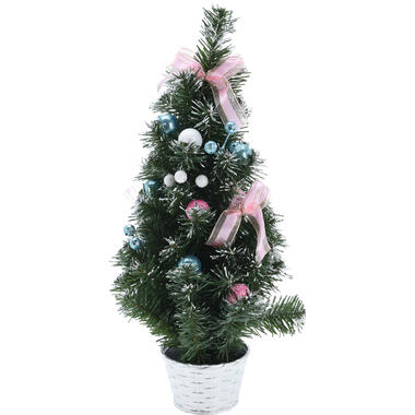 Kunstkerstboom - mini - inclusief versiering - kerstboom - 50 cm product