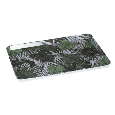 5Five - Dienblad - Jungle print - wit groen 45 x 30 cm product