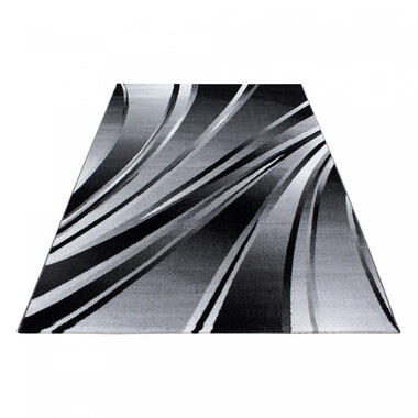 Parma Design Vloerkleed Zwart / Grijs Laagpolig - 120x170 CM product