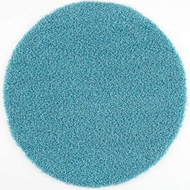 Shaggy Rond Vloerkleed Turquoise Hoogpolig - 150 CM ROND product