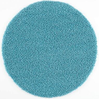Shaggy Rond Vloerkleed Turquoise Hoogpolig - 200 CM ROND product