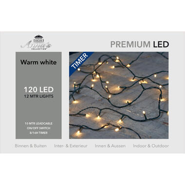 Anna's Collection Kerstverlichting - 120 warm witte leds - met dimmer en timer product