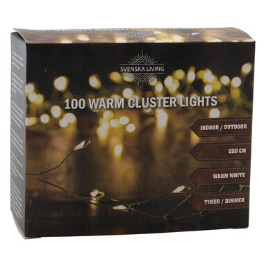 Svenska Living Draadverlichting - 100 warm witte lampjes - 250 cm product