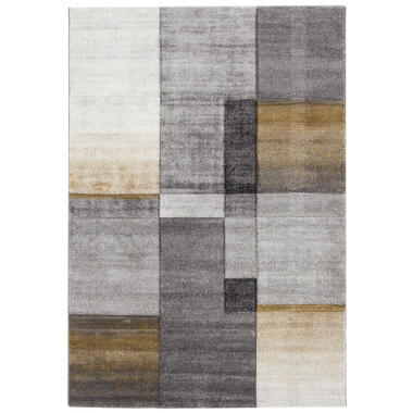 Vloerkleed Timelapse grijs geel 300x200cm