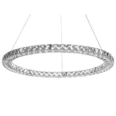 Beliani Hanglamp MAGAT - Zilver staal, kristal product