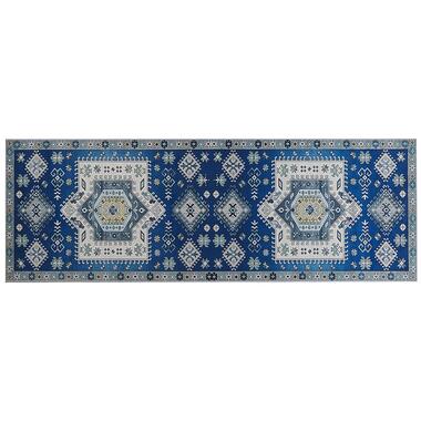 Beliani Laagpolig - PARVAKADLI blauw polyester 80x200 cm product