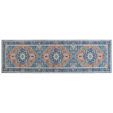Beliani Laagpolig - RITAPURAM blauw polyester 60x200 cm product