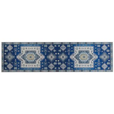 Beliani Laagpolig - PARVAKADLI blauw polyester 80x300 cm product