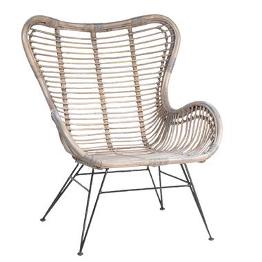 Fauteuil Rotan - Grijs - Egg Chair product