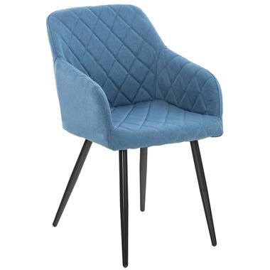 CLP Eetkamerstoel Shila - Stof - blauw product