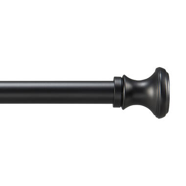 Lange gordijnroede - uitschuifbare gordijn rail - stang van 250-360 cm - zwart product
