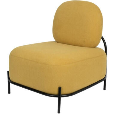 Giga Meubel Fauteuil Stof Geel - 71x66x77cm - Stoel Polly product