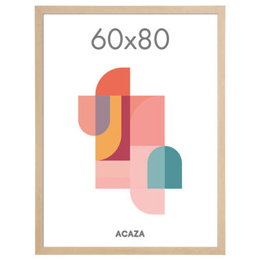 ACAZA Fotokader - Fotolijst - 60x80 cm - MDF hout - Lichte Eik kleur product
