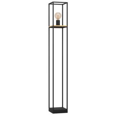 EGLO Libertad Vloerlamp - E27 - 128,5 cm - Zwart/Bruin product