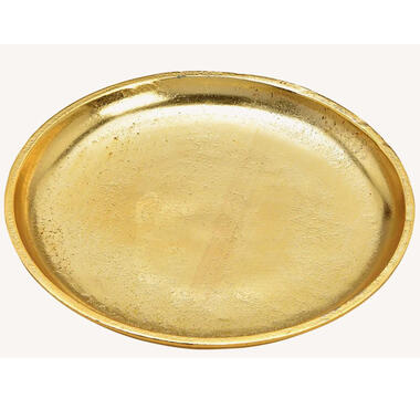 Wurm Kaarsenbord-plateau - metaal - goud - rond - D20 x H2 cm product