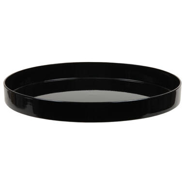 Kaarsenbord-plateau - kunststof - rond - zwart - D27 product