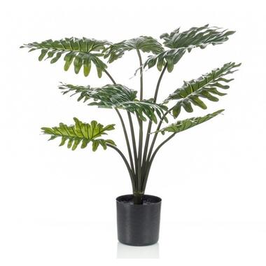 Bellatio flowers & plants Kunstplant - Philodendron - groen - 60 cm product