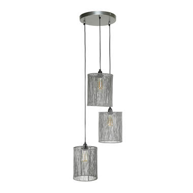 Giga Meubel Hanglamp Getrapt 3-Lichts - Metaal - Lamp Stringshade Metal product