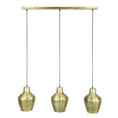 Giga Meubel Hanglamp Metaal - 3-Lichts - 24x105x150cm - Lamp Casablanca product