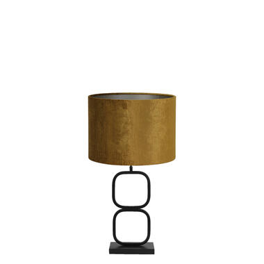 Tafellamp Lutika/Gemstone - Zwart/Goud - Ø30x67cm product