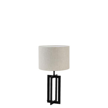 Tafellamp Mace/Livigno - Zwart/Naturel - Ø30x56cm product