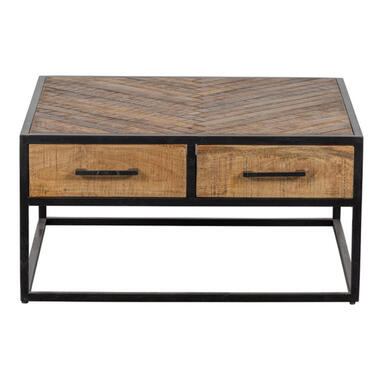 Mangohoutonline - Salontafel New Haven Squarecm Rechthoekig - Bruin - Mahom product