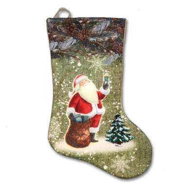 Unique Living - Stocking Santa Green santa product