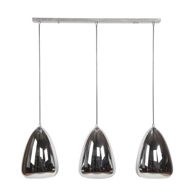 Industriële hanglamp Mex 3-lichts glas - Glas - Transparant - 28x128x150 cm product
