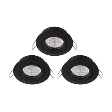 EGLOTedo1Inbouwspot-GU10-Ø8cm-Zwart product