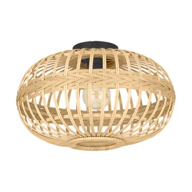 EGLO Amsfield Plafondlamp - E27 - Ø 45 cm - Zwart/Bruin product