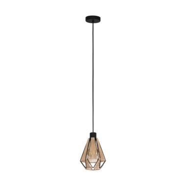 EGLO Adwickle Hanglamp - E27 - 17 cm - Zwart/Bruin product