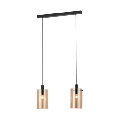 EGLO Polverara Hanglamp - 2 lichts - E27 - Zwart product