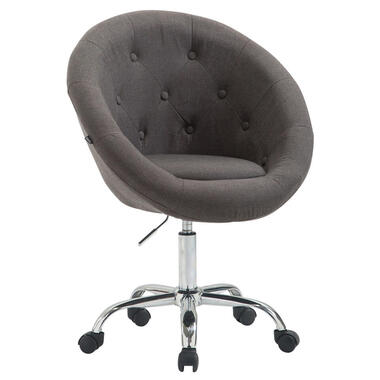 CLP Bureaustoel Londen V2 Stof Donker Grijs