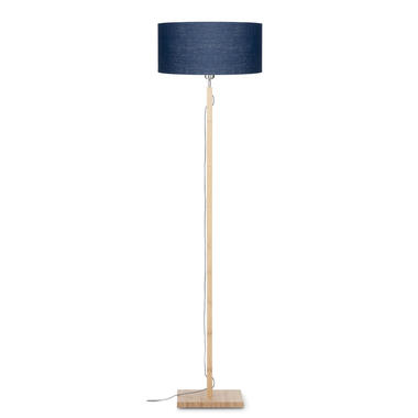 Vloerlamp Fuji - Blauw/Bamboe - Ø47cm product