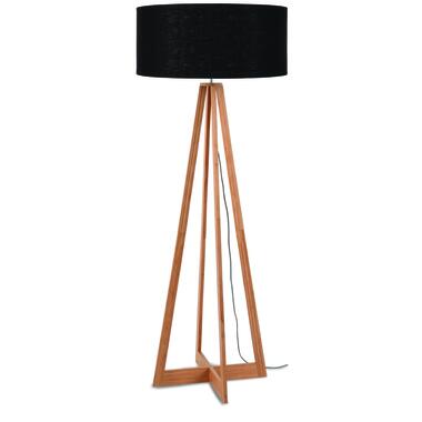 Vloerlamp Everest - Zwart/Bamboe - Ø60cm product