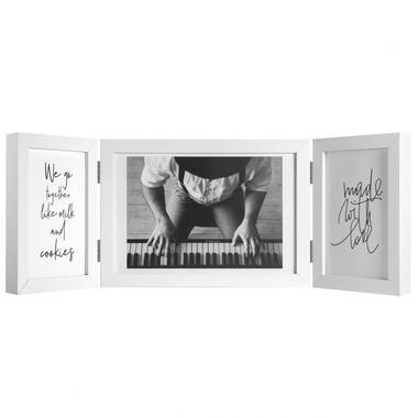 Henzo Fotolijst Piano Triple Swing Landscape - Fotomaat 10x15,15x20 cm - Wit product